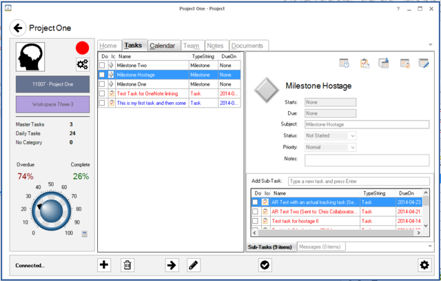 FocusMe Project Tasks and Sub-Tasks