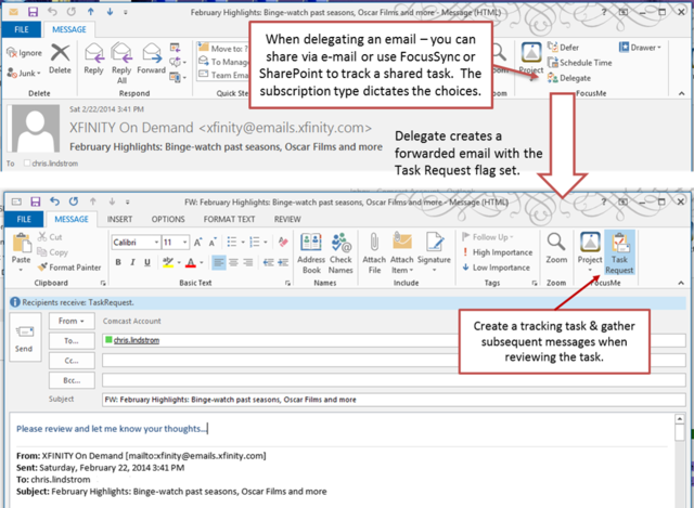 FocusMe - Share via Email