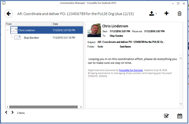 FocusMe Tracking Task Conversation