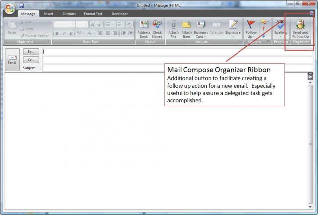 Organizer for Outlook - Mail Compose Ribbon Buttons Organizer for Outlook - Mail Compose Ribbon Buttons
